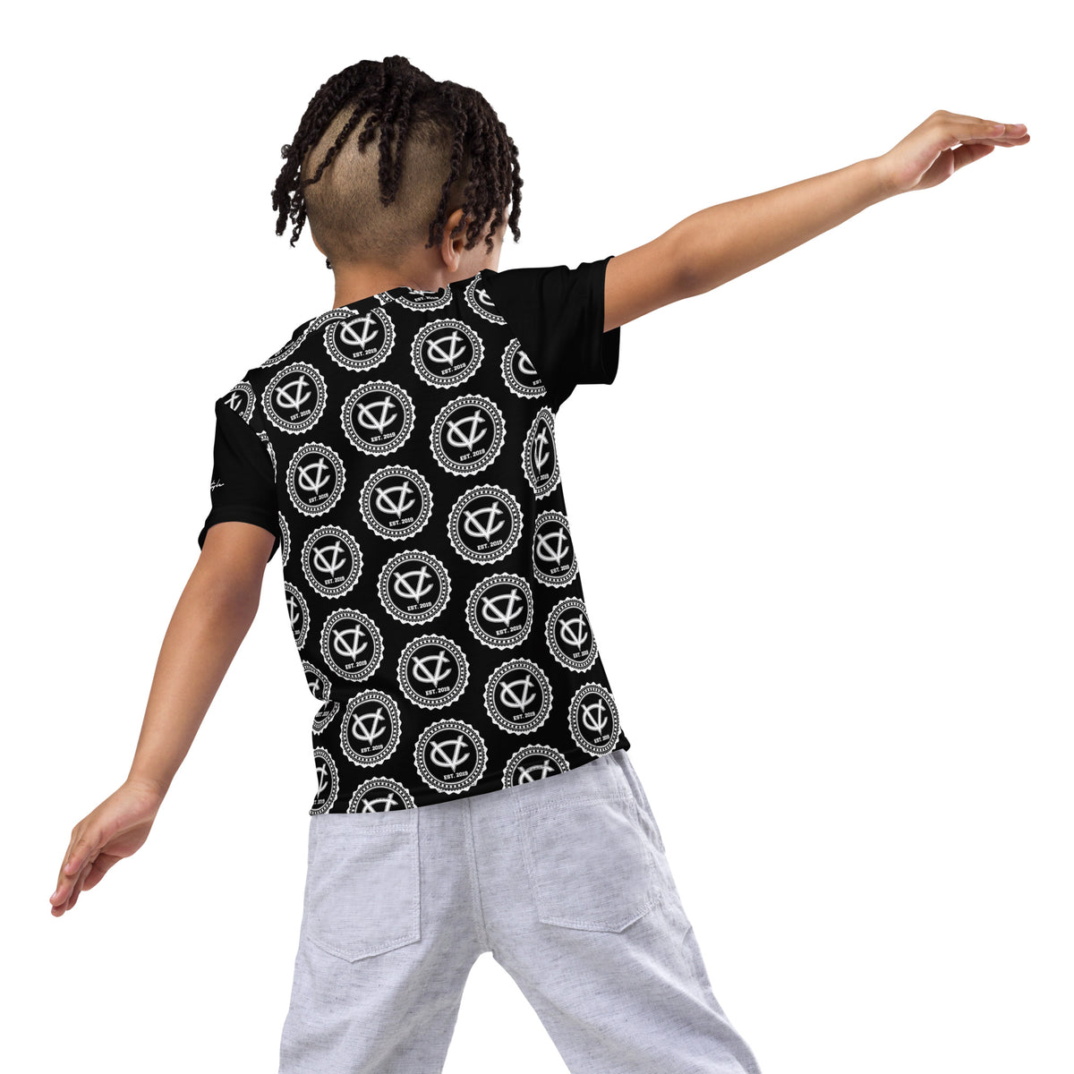 CvLs AOP Kids crew neck t-shirt