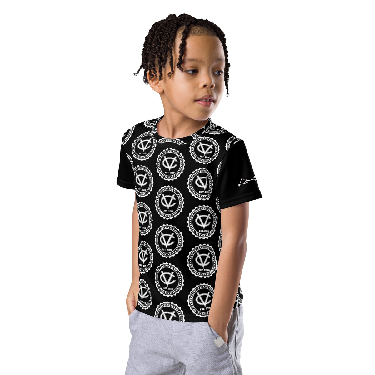 CvLs AOP Kids crew neck t-shirt