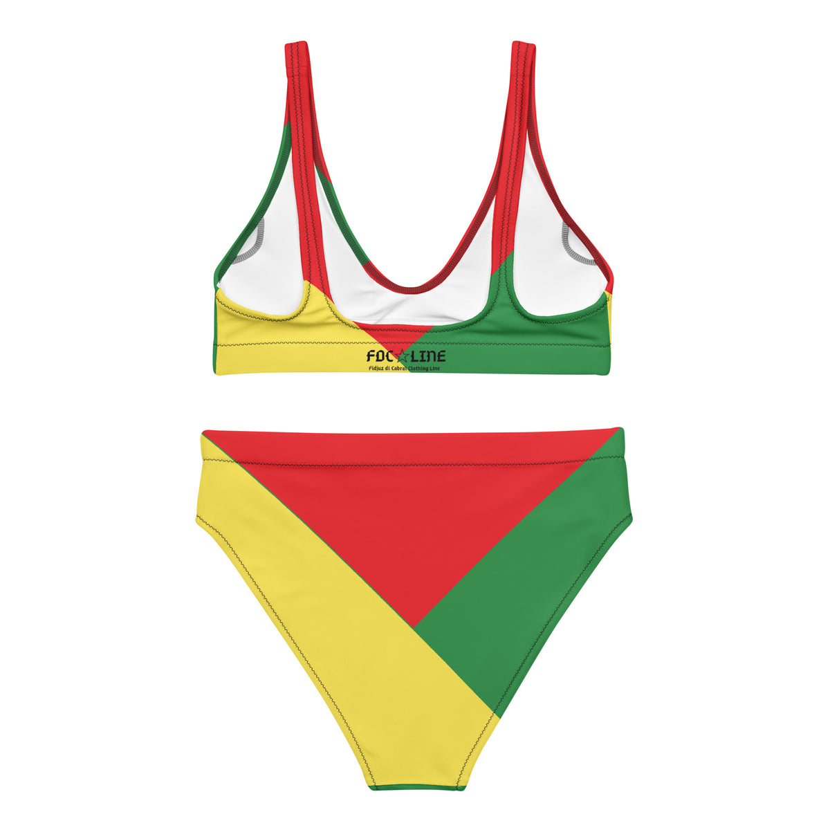 CvLs OF high-waisted bikini