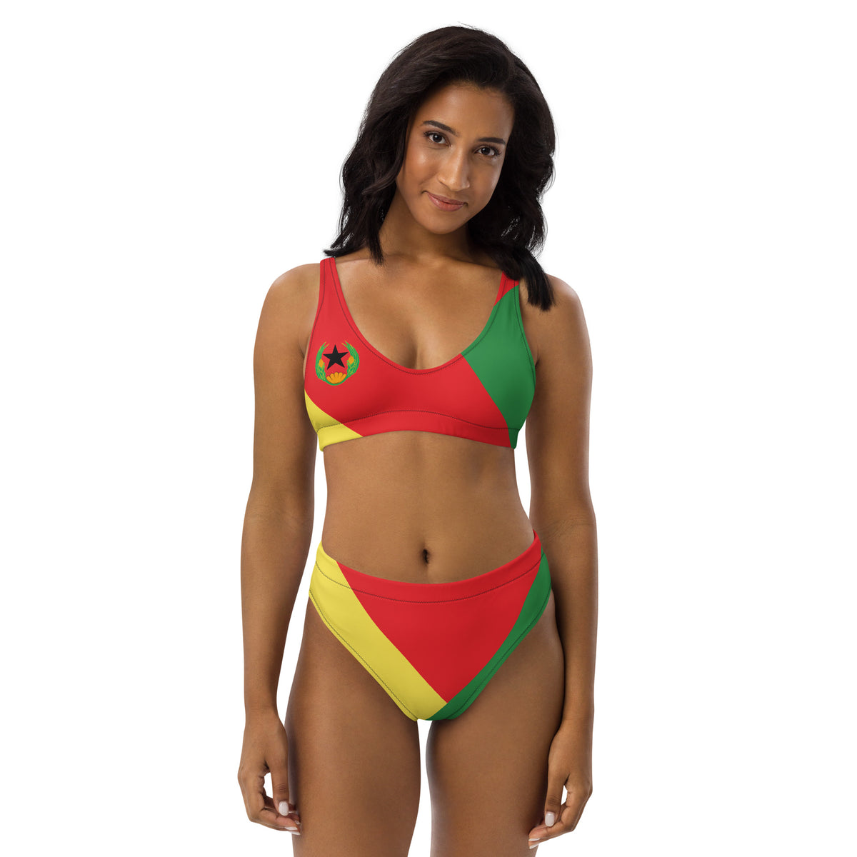 CvLs OF high-waisted bikini