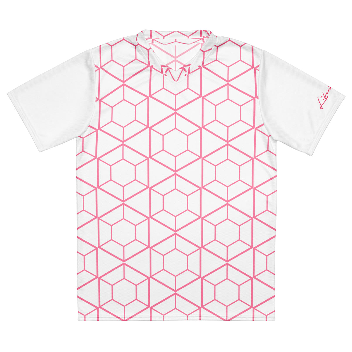 CvLs GL unisex sports jersey (White/Pink)