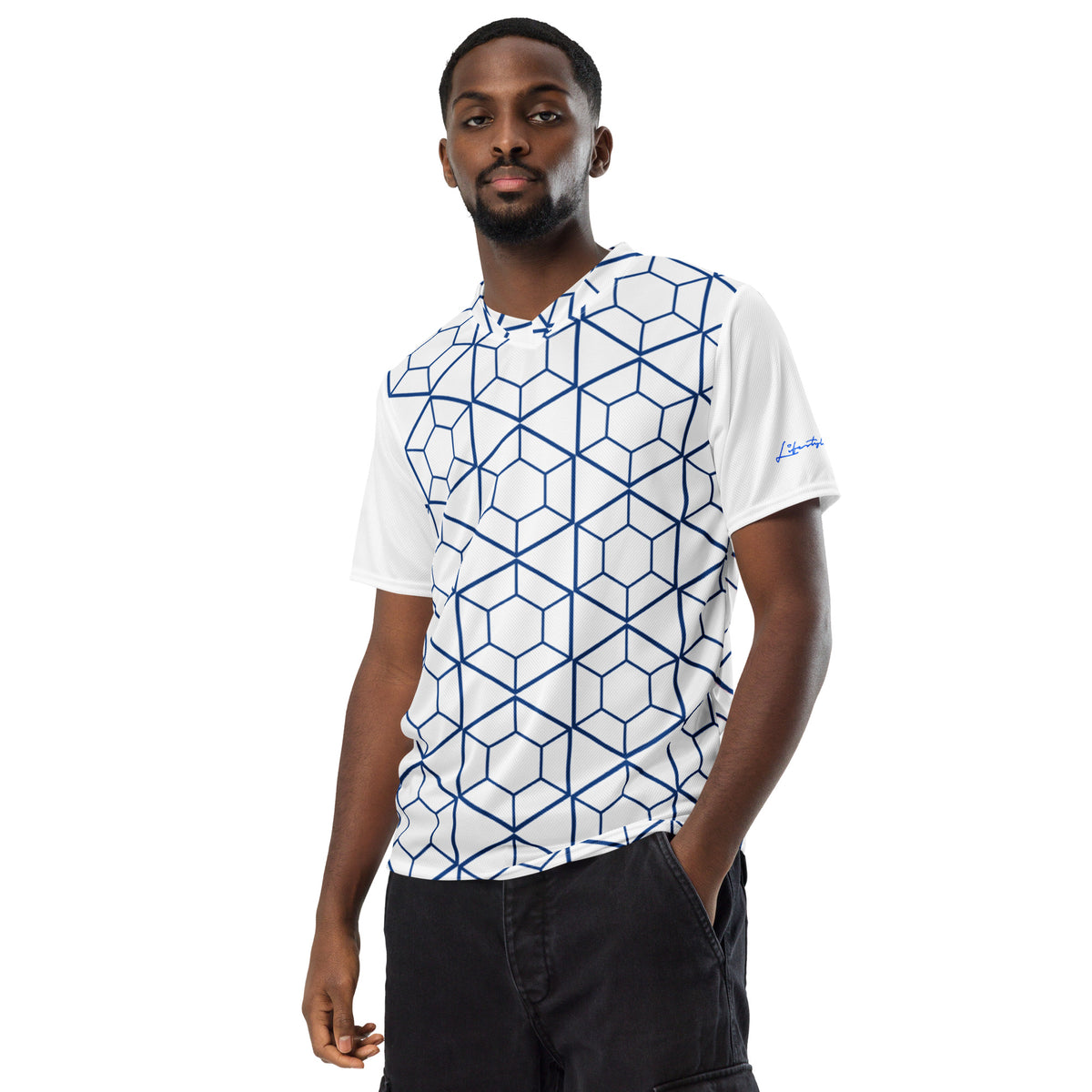 CvLs GL unisex sports jersey (White/Blue)